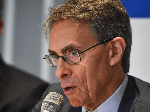 Human Rights Watch organization executive director, US Kenneth Roth, speaks during a press conference in Sao Paulo, Brazil, on October 16, 2019. (Photo by NELSON ALMEIDA / AFP) (Photo by NELSON ALMEIDA/AFP via Getty Images)