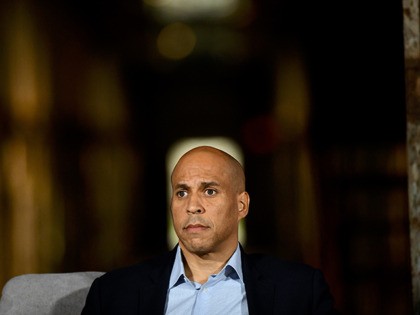 PHILADELPHIA, PA - OCTOBER 28: Democratic presidential candidate, U.S. Sen. Cory Booker (D-NJ) speaks during a town hall at the Eastern State Penitentiary on October 28, 2019 in Philadelphia, Pennsylvania. Formerly incarcerated individuals, their families, and others involved with the criminal justice system hosted the town hall with three 2020 …