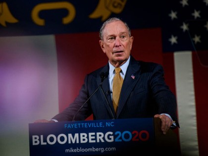 FAYETTEVILLE, NC - JANUARY 03: Democratic Presidential candidate Michael Bloomberg addresses a crowd of community members and elected officials at the Metropolitan Room on January 3, 2020 in Fayetteville, North Carolina.After expressing several campaign promises, Bloomberg shook hands and took photos with dozens of people in a campaign kick off …