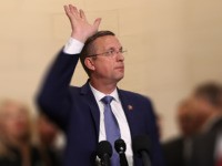 WASHINGTON, DC - DECEMBER 04: U.S. House Judiciary Committee ranking member Doug Collins (R-GA) speaks to members of the press at the conclusion of an impeachment hearing where constitutional scholars Noah Feldman of Harvard University, Pamela Karlan of Stanford University, Michael Gerhardt of the University of North Carolina, and Jonathan …