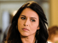Rep. Tulsi Gabbard (D-HI) prepares to do a television interview on Capitol Hill on January 9, 2020 in Washington, DC. The House is debating restricting President Donald Trump's powers concerning conflict in Iran. (Photo by Alex Wroblewski/Getty Images)