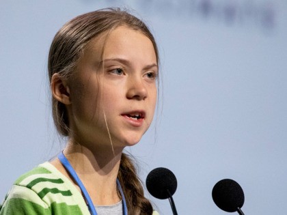 MADRID, SPAIN - DECEMBER 11: Swedish environment activist Greta Thunberg gives a speech at