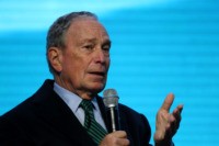 SAN FRANCISCO, CALIFORNIA - DECEMBER 11: Democratic presidential candidate former New York City mayor Michael Bloomberg speaks during a discussion about climate change with former California Gov. Jerry Brown during the American Geophysical Union Conference on December 11, 2019 in San Francisco, California. Democratic presidential candidate Michael Bloomberg is campaigning …