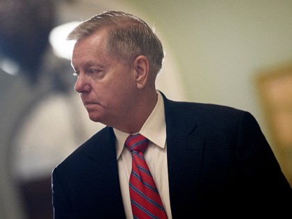 Senator Lindsey Graham (R-SC) walks on Capitol Hill January 14, 2020, in Washington, DC. - The US House of Representatives will transmit articles of impeachment against President Donald Trump to the Senate on Wednesday, setting the stage for the US leader's trial for abuse of power, House Speaker Nancy Pelosi …