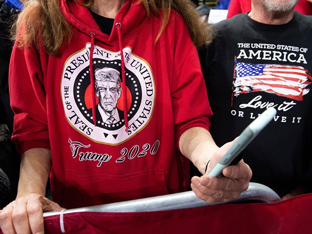 Supporters attend a US President Donald Trump "Keep America Great" campaign rally in Milwa