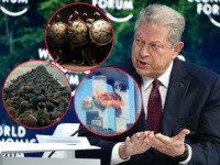Former US Vice-President Al Gore, speaks at the Securing a Sustainable Future for the Amazon, during the World Economic Forum in Davos, Switzerland, on January 22, 2020. (Photo by Fabrice COFFRINI / AFP) (Photo by FABRICE COFFRINI/AFP via Getty Images)