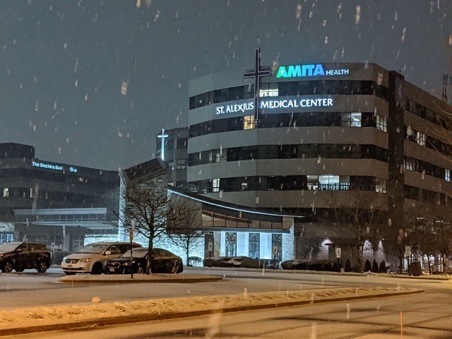 View of St. Alexius Medical Center in Hoffman Estates, Illinois on January 24, 2020 where