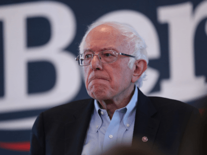 Democratic presidential candidate Sen. Bernie Sanders (D-VT) speaks during a campaign even