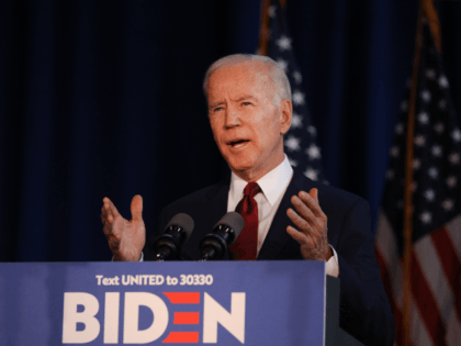 Democratic presidential candidate, former Vice President Joe Biden delivers remarks on the Trump administration's recent actions in Iraq on January 07, 2020 in New York City. Biden criticized Trump for not having a clear policy regarding Iran after the killing of Qasem Soleimani ratcheted up tensions between Iran and the …