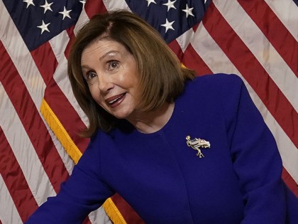 WASHINGTON, DC - JANUARY 09: U.S. Speaker of the House Nancy Pelosi (D-CA) participates in