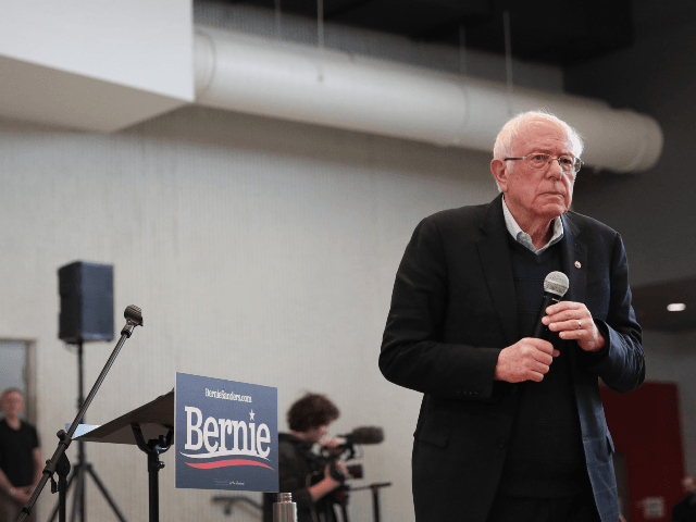 Democratic presidential candidate Sen. Bernie Sanders (I-VT) speaks to guests during a campaign stop at Berg Middle School on January 11, 2020 in Newton, Iowa. A recent poll has Sanders with a narrow lead in the state ahead of the 2020 Iowa Democratic caucuses being held on February 3. Rep. …