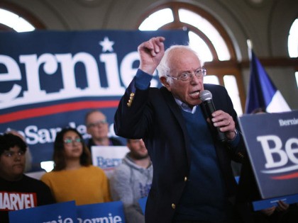 PERRY, IOWA - JANUARY 26: Democratic presidential candidate Sen. Bernie Sanders (I-VT) holds a campaign event at La Poste January 26, 2020 in Perry, Iowa. A New York Times/Siena College poll conducted January 20-23 places Sanders at the top of a long list of Democrats seeking the presidential nomination with …