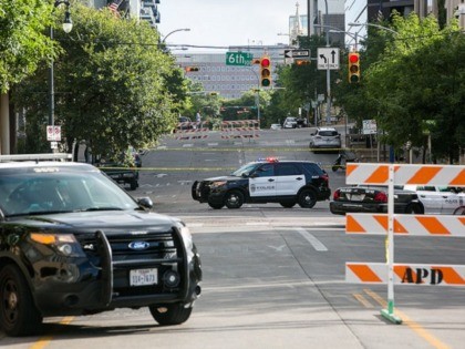 Austin Police Department crime scene on Sixth Street. (File Photo: Drew Anthony Smith/Getty Images)