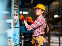 Factory woman.