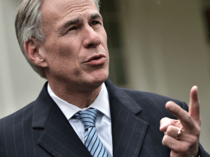 Texas Governor Greg Abbott speaks to reporters outside of the West Wing of the White House after meeting US President Donald Trump on March 24, 2017 in Washington, DC. / AFP PHOTO / Mandel Ngan (Photo credit should read MANDEL NGAN/AFP via Getty Images)
