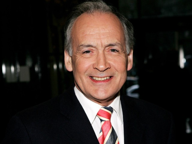 LONDON - APRIL 15: Journalist and braodacster Alastair Stewart attends a cocktail party t