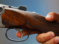 A Beretta rifle is shot during the men's trap qualification shooting event held at the Beijing Shooting Range Hall during Day 2 of the 2008 Beijing Summer Olympic Games on August 10, 2008 in Beijing, China. (Photo by Jamie Squire/Getty Images)