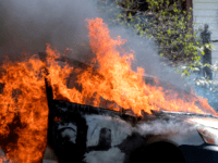 car fire