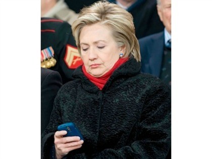 Hillary Clinton on Blackberry