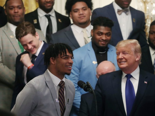 Trump Shares Video of LSU Football Players Dancing at White House