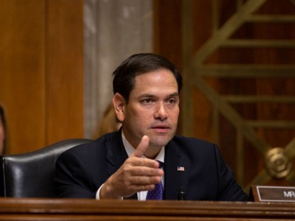 WASHINGTON, DC - JUNE 19: U.S. Sen. Marco Rubio (R-FL) questions Kelly Craft, President Trump's nominee to be Representative to the United Nations, during her nomination hearing before the Senate Foreign Relations Committee on June 19, 2019 in Washington, DC. Craft has faced extensive scrutiny for her ties to the …