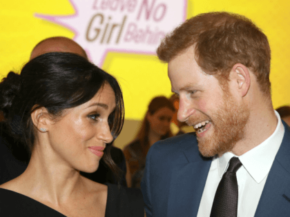 LONDON, ENGLAND - APRIL 19: Meghan Markle and Prince Harry attend the Women's Empowerment