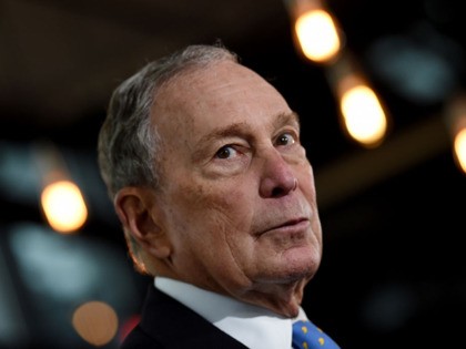 Former New York Mayor and Democratic presidential candidate Michael Bloomberg speaks about