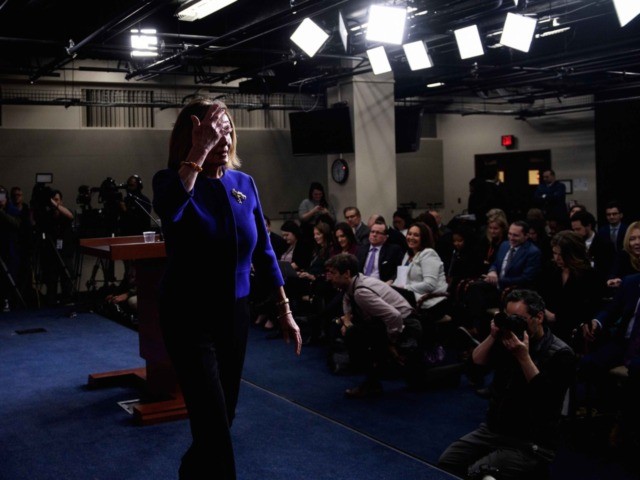 Nancy Pelosi press conference (Brendan Smialowski / AFP / Getty)