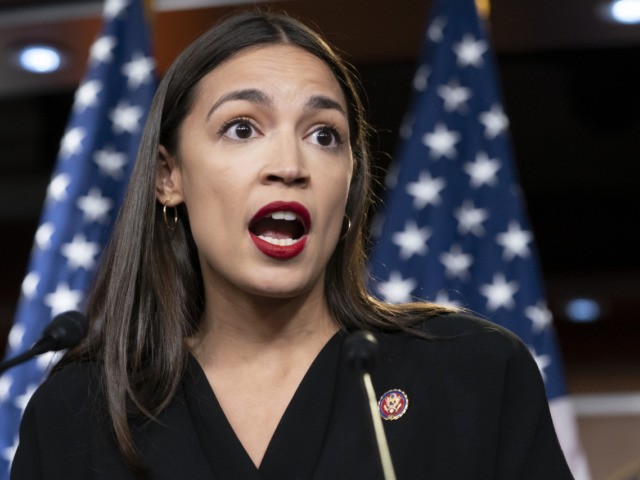 FILE - In this July 15, 2019 file photo Rep. Alexandria Ocasio-Cortez, D-N.Y., holds a news conference at the Capitol in Washington. Ocasio-Cortez says she's sorry for blocking a former Brooklyn elected official from her Twitter account after he was critical of her. The Democrat said Monday, Nov. 4 in …