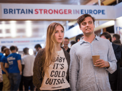 LONDON, ENGLAND - JUNE 24: Supporters of the Stronger In Campaign react as results of the EU referendum are announced at the Royal Festival Hall on June 24, 2016 in London, United Kingdom. The United Kingdom has gone to the polls to decide whether or not the country wishes to …