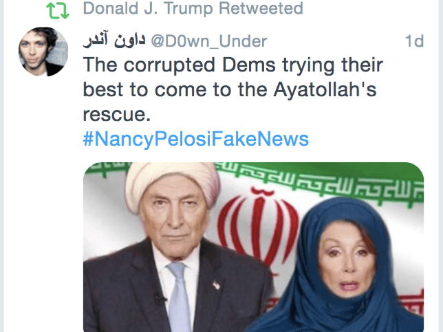 CNN Attacks Trump for 'Doctored' Image of Schumer and Pelosi in 'Muslim Attire' | Breitbart