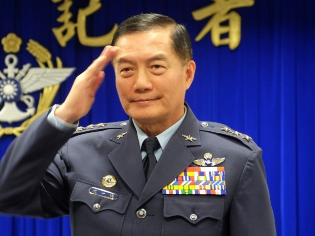 FILE - In this March 7, 2019, file photo, Taiwanese top military official Shen Yi-ming sal