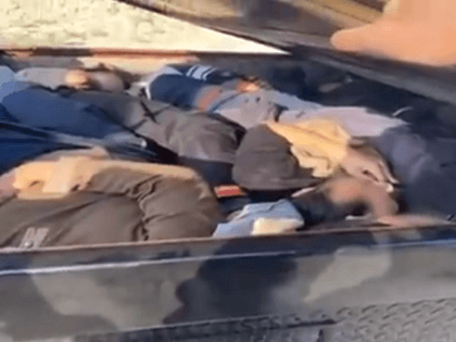 Yuma Sector agents apprehended ten Chinese illegal aliens following a vehicle pursuit on New Year's Eve. (Photo: U.S. Border Patrol Video Screenshot)