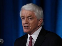 WASHINGTON, DC - JULY 30: U.S. Chamber of Commerce President and CEO Thomas Donohue speaks during the Indo-Pacific Business Forum at the U.S. Chamber of Commerce (USCC) July 30, 2018 in Washington, DC. (Photo by Alex Wong/Getty Images)