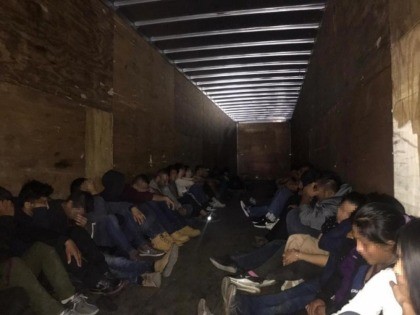 Laredo Sector Border Patrol agents arrest 33 migrants from China, Guatemala, Honduras, and Mexico from a tractor-trailer human smuggling attempt. (Photo: U.S. Border Patrol/Laredo Sector)