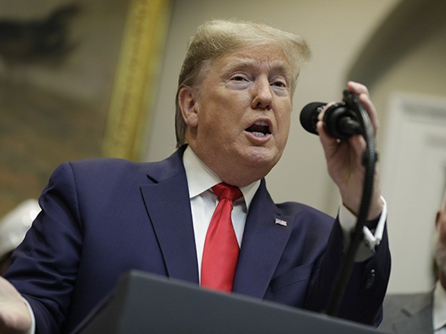 President Donald Trump delivers remarks on proposed changes to the National Environmental