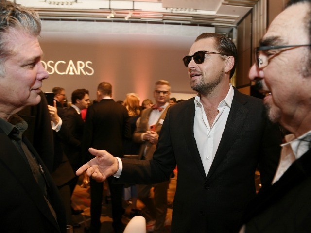 HOLLYWOOD, CALIFORNIA - JANUARY 27: Leonardo DiCaprio and George DiCaprio attend the 92nd Oscars Nominees Luncheon on January 27, 2020 in Hollywood, California. (Photo by Kevork Djansezian/Getty Images)