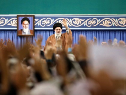 FILE - In this Nov. 27, 2019, file photo released by the official website of the office of the Iranian supreme leader, Supreme Leader Ayatollah Ali Khamenei waves to members of the Revolutionary Guard's all-volunteer Basij force in a meeting in Tehran, Iran. Khamenei on Wednesday, Dec. 4, 2019, reportedly …