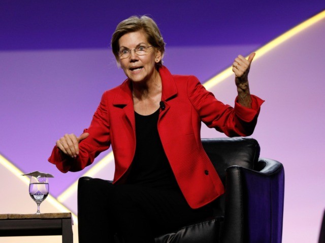 DETROIT, MI - JULY 24: Democratic presidential candidate U.S. Sen. Elizabeth Warren (D-MA) participates in a Presidential Candidates Forum at the NAACP 110th National Convention on July 24, 2019 in Detroit, Michigan. The theme of this years Convention is, When We Fight, We Win. (Photo by Bill Pugliano/Getty Images)