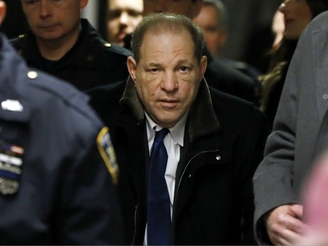 Harvey Weinstein leaves court during his rape trial, Tuesday, Jan. 21, 2020, in New York. (AP Photo/Richard Drew)