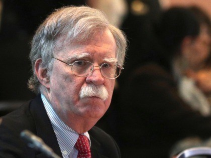 U.S. National security adviser John Bolton, attends a conference of more than 50 nations t