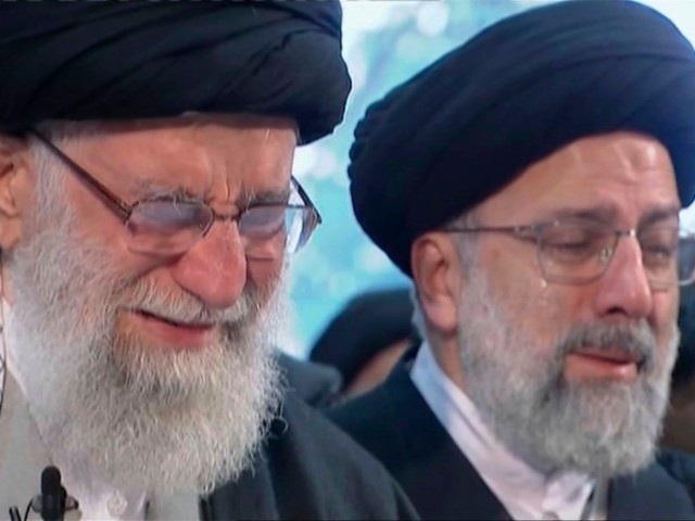 In this image taken from video, Iranian Supreme Leader Ayatollah Ali Khamenei, left, openl