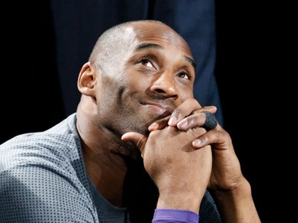 SAN ANTONIO,TX - FEBRUARY 6: Kobe Bryant #24 of the Los Angeles Lakers watches tribute at AT&T Center on February 6, 2016 in San Antonio, Texas. NOTE TO USER: User expressly acknowledges and agrees that , by downloading and or using this photograph, User is consenting to the terms and …
