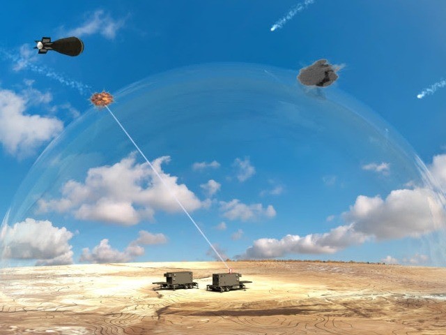 Israel Defense Ministry has made a "technological breakthrough" on a laser beam defense sy