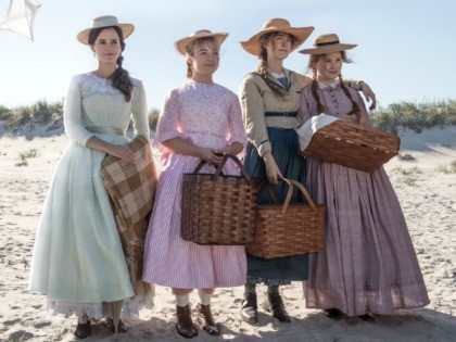 Emma Watson, Saoirse Ronan, Florence Pugh, Eliza Scanlen in Little Women, Columbia Picture