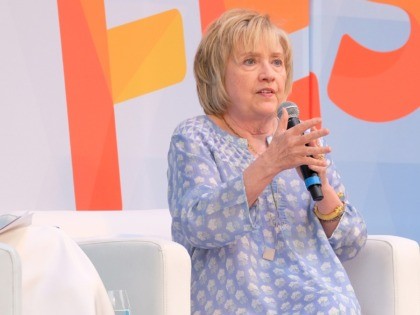 NEW YORK, NY - JULY 21: Hillary Clinton speaks onstage during OZY Fest 2018 at Rumsey Playfield, Central Park on July 21, 2018 in New York City. (Photo by Matthew Eisman/Getty Images for Ozy Media)