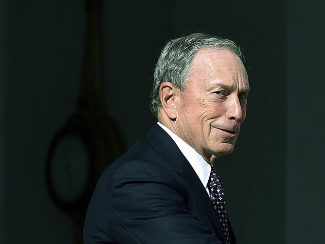 US magnate and philanthropists, and UN Secretary-General's Special Envoy for Cities and Climate Change, Michael Bloomberg, looks on as he leaves following his meeting with the French president at the Elysee palace on June 30, 2015, in Paris. AFP PHOTO / ALAIN JOCARD (Photo credit should read ALAIN JOCARD/AFP via …