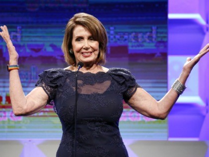 SAN FRANCISCO, CA - SEPTEMBER 09: Congresswoman Nancy Pelosi speaks at the 2017 GLAAD Gala at City View at Metreon on September 9, 2017 in San Francisco, California. (Photo by Kimberly White/Getty Images for GLAAD)