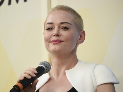 Actress and activist Rose McGowan speaks at OZY Fest in Central Park on Saturday, July 21, 2018, in New York. (Photo by Evan Agostini/Invision/AP)