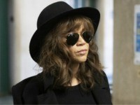 Actress Rosie Perez arrives for Harvey Weinstein's rape trial, Friday, Jan. 24, 2020 in New York. (AP Photo/Mark Lennihan)